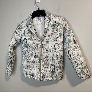 Disney Princess Animators Light Puff Coat Jacket Size 5/6